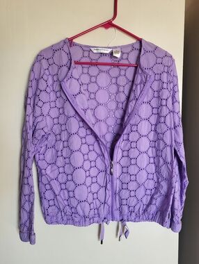 100% Cotton bubble design open spring jacket